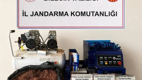 Bilecik'te Kaçak Makaron Baskını