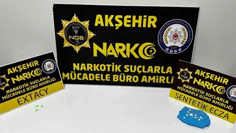 Konya'da Uyuşturucu Hapla Yakalandı