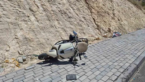 Adıyaman'da Motosiklet Devrildi