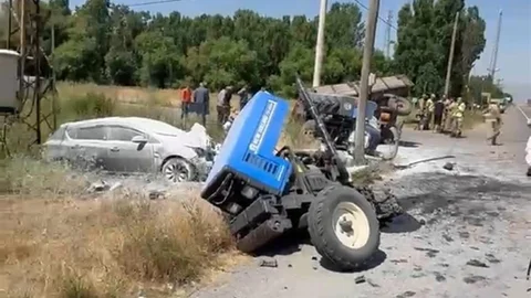 Muş Hasköy'de Trafik Kazası