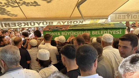 Konya'da Kuyumcu Cinayeti Sonrası Cenaze Töreni