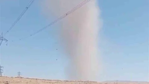 Elazığ'da Hortum Anları Kamerada Kaydedildi