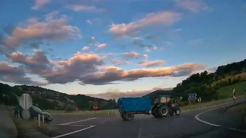 Amasya'da Traktörle Kaza Tehlikesi