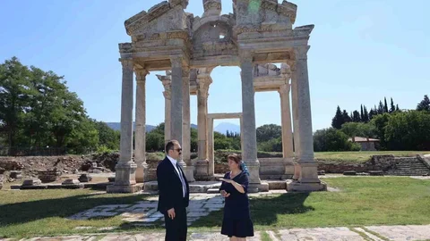 Aydın'da Afrodisias Çalışmaları İncelendi