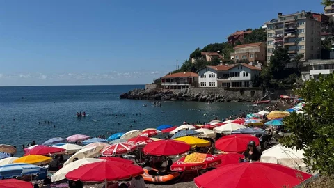 Zonguldak'ta Plajlarda Yoğunluk Yaşandı