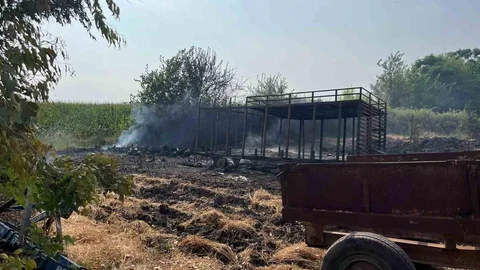 Osmaniye’de Malzeme Deposunda Yangın Çıktı