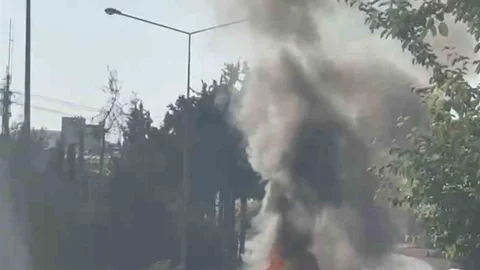 Adıyaman'da Otomobil Yangını