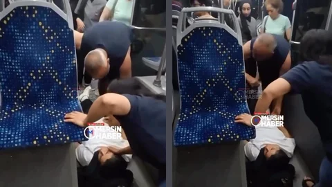 Mersin’de Seyir Halindeki Toplu Taşıma Aracında Yolcu Aniden Fenalaşıp Yere Yığıldı!