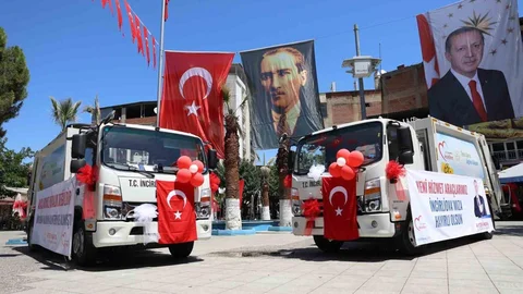 İncirliova'da 23 Yeni Araç Tanıtıldı