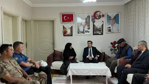 Kars'ta Şehit Ailesine Ziyaret Gerçekleşti