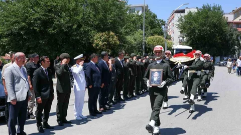 Gelibolu'da Kore Gazisi Uğurlandı