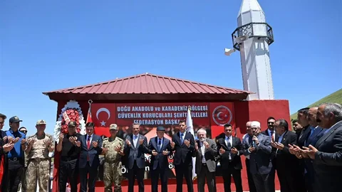 Erzurum'da Şehitlik Anıtı Açılışı