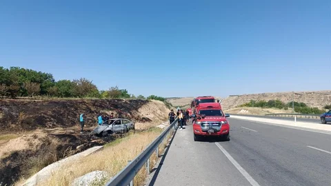 Malatya'da Otomobil Yangını: 1 Ölü, 1 Yaralı