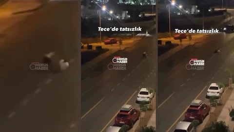 Tece’de Cadde Ortasında Tekme Tokat Kavga: Ayırmak İsteyenler Ter Döktü!