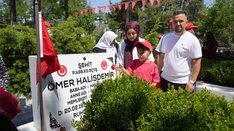 Ömer Halis Demir'in Kabrine İlk Ziyaret