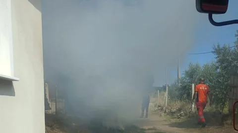 Manisa'da Anız Yangını Kontrol Altına Alındı