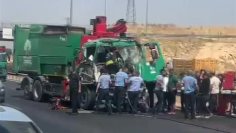 Gaziantep'te Çöp Kamyonu Kazası