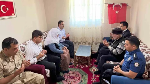 Akyaka'da Şehit Ailelerine Ziyaret Yapıldı