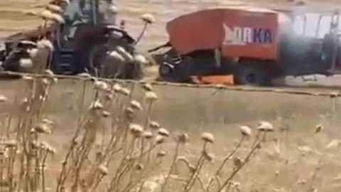 Balıkesir'de Tarla Yangını