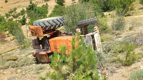 Karaman'da Traktör Kazası Yaşandı