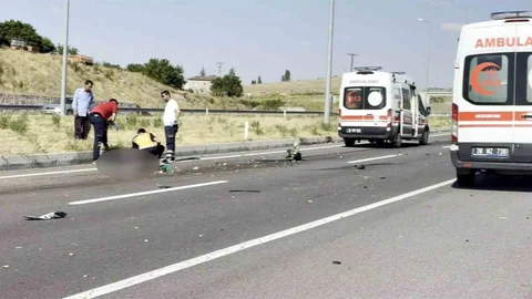 Kayseri'de Otomobil ve Motosiklet Kazası