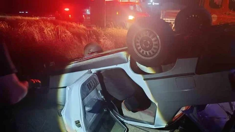Yozgat’ta Takla Atan Araçta Yaralanma Meydana Geldi