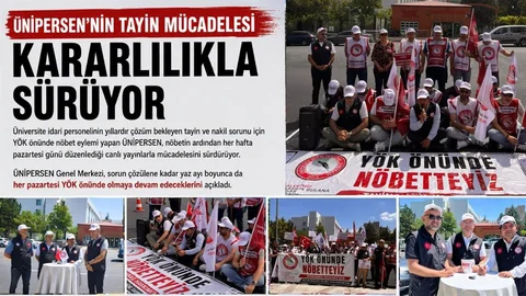 ÜNİPERSEN’in Tayin Mücadelesi Devam Ediyor