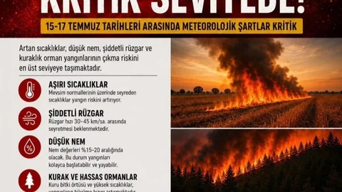 Aydın'da Orman Yangını Uyarısı