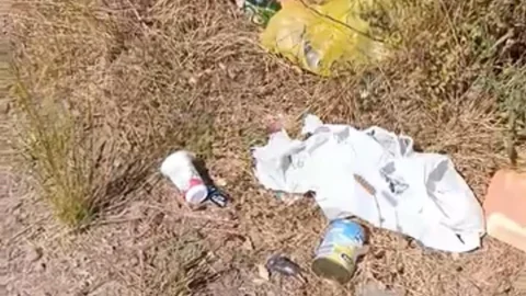 Kütahya'da Gölet Çevresindeki Çöpler Tepki Çekiyor