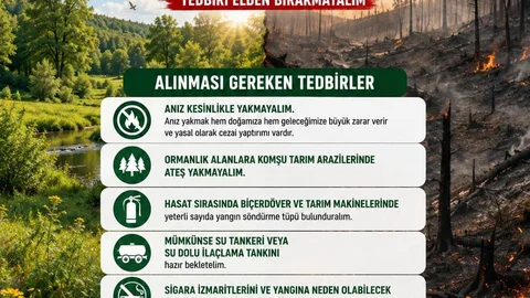 Adana Kozan'da Anız Yangını Uyarısı
