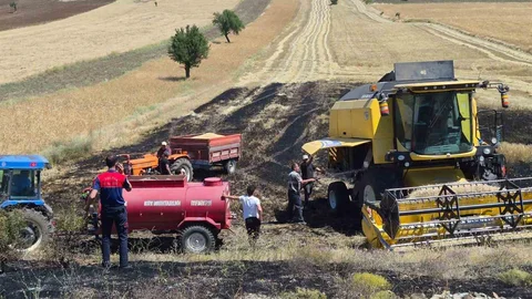 Burdur'da Biçerdöver Yangını Kontrol Altına Alındı