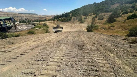 Tavşanlı'da Yangın Güvenlik Şeridi Kuruldu