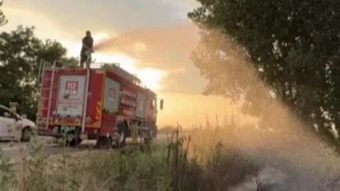Osmaniye'de Tır Lastiği Yangını Kontrol Altına Alındı