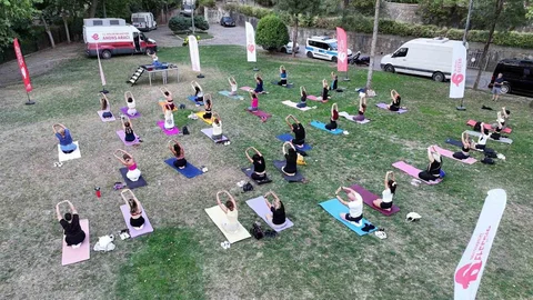 Aydın Efeler'de Yoga Etkinliği Yoğun İlgi Gördü