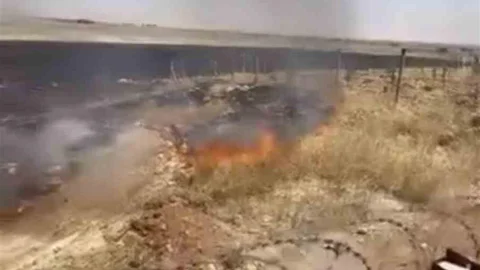 Mardin'de Anız Yangınına Müdahale Devam Ediyor