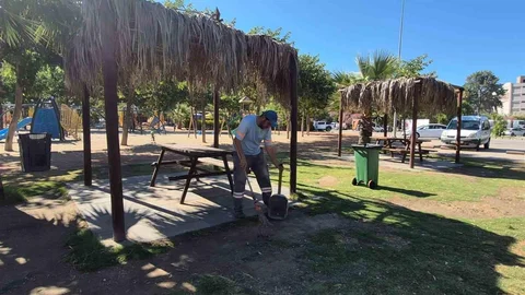 Kuşadası'nda Adagöl Mesire Alanı Bakım Çalışması