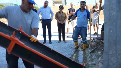Didim'de Yeni Beton Mikserinin Göreve Başlaması