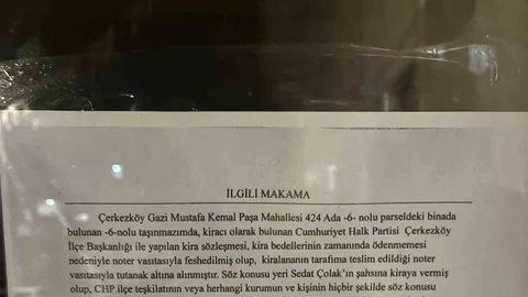 Tekirdağ'da Görevden Alınan İlçe Başkanı Olayı