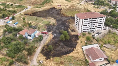 Karabük'te Otluk Yangını Kontrol Altına Alındı