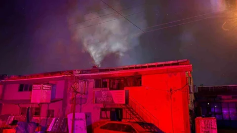 Kayseri'de Galvaniz Atölyesinde Yangın Çıktı