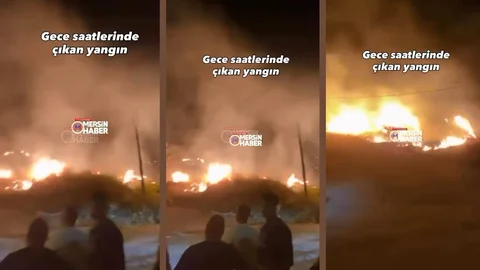 Mersin Mut’ta Gece Yangını: İtfaiye Zamanında Müdahale Etti