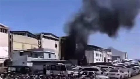 Gaziantep'te İş Yeri Yangını