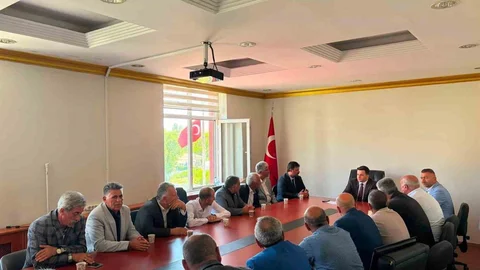 Digor'da Köy Muhtarları İle Toplantı Yapıldı