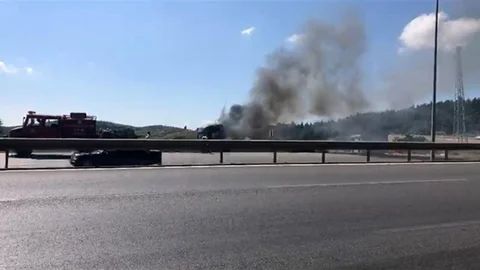 Bursa'da Tır Yangını Meydana Geldi