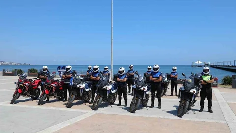 Samsun'da Motosikletli Zabıta Ekipleri Göreve Başladı
