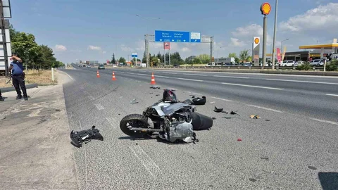 Eskişehir'de Motosiklet Kazası