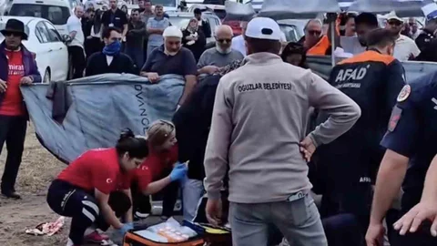 Çorum'da Yamaç Paraşütü Kazası