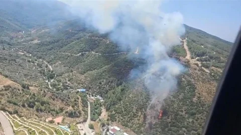 İzmir Narlıdere'deki Orman Yangını Kontrol Altında