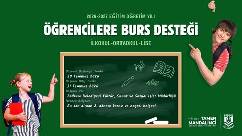 Bodrum'da Öğrencilere Burs Desteği