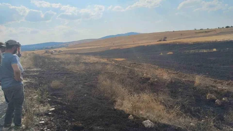 Eskişehir'de Biçerdöver Yangını Kontrol Altına Alındı